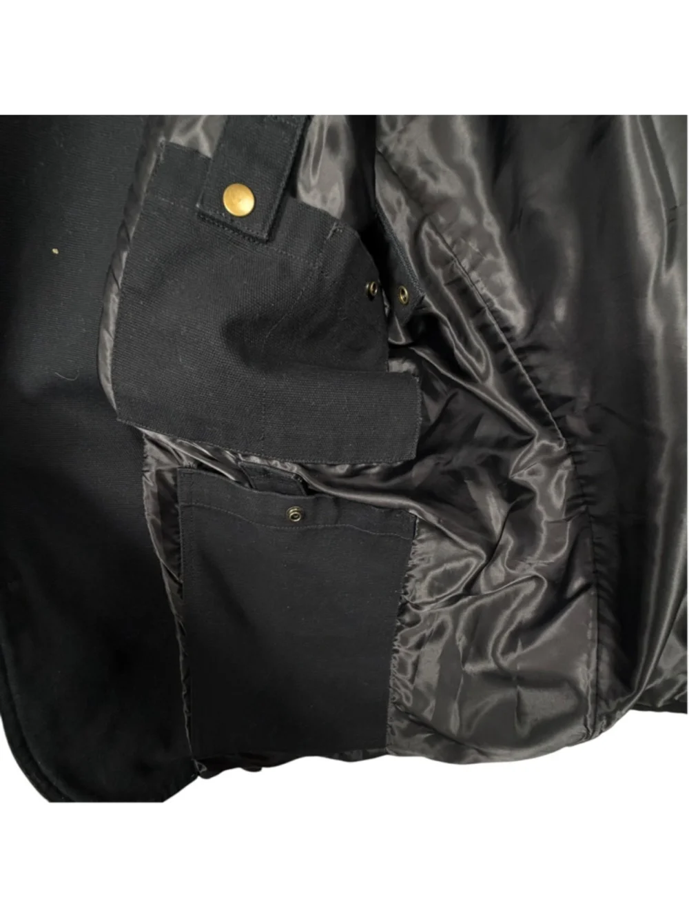 Duluth Trading Co Blazer Jacket Black Conceal Carry Cotton Notch Lapel Men Large